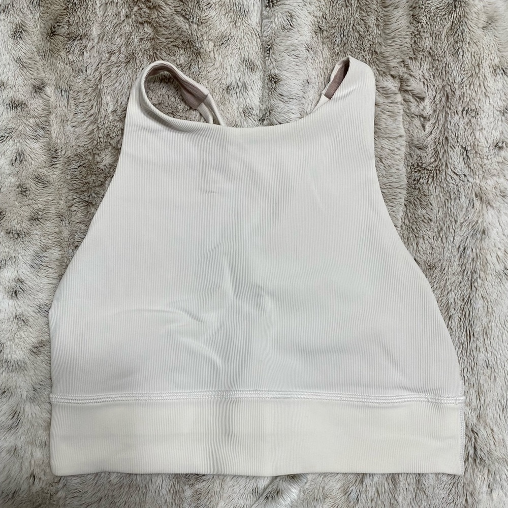 Lululemon energy bra high neck longline rib